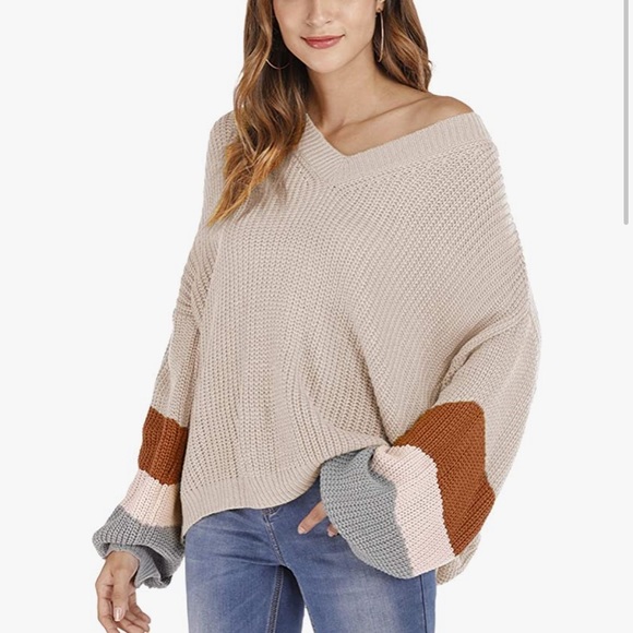 amazon Sweaters - Fall color block amazon sweater